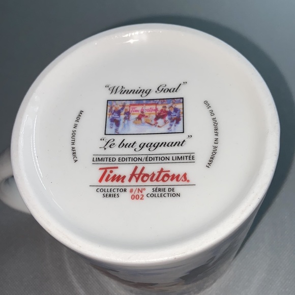 Vintage Tim Horton’s “Winning Goal” Ice Hockey Team Coffee Mug - Picture 4 of 6